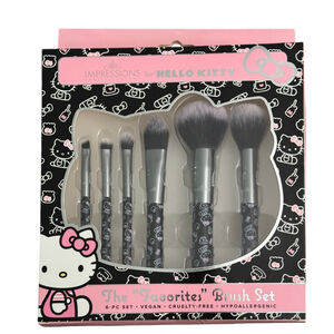 Impressions Vanity Hello Kitty Makeup Brush Set, 6 piece